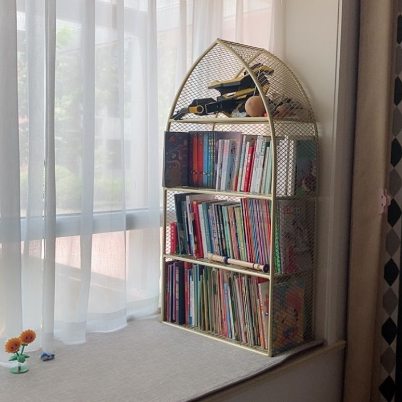 Closed Back Bookcase Glam Style Bookshelf for Office Home and Study Room Clearhalo 'Bookcases' 'furn' 'furn_bookcases' 'Furniture' 'furniture_bookcases' 'Office Furniture' 1200x1200_24cabad2-ceca-42dc-be06-e67e360c3927