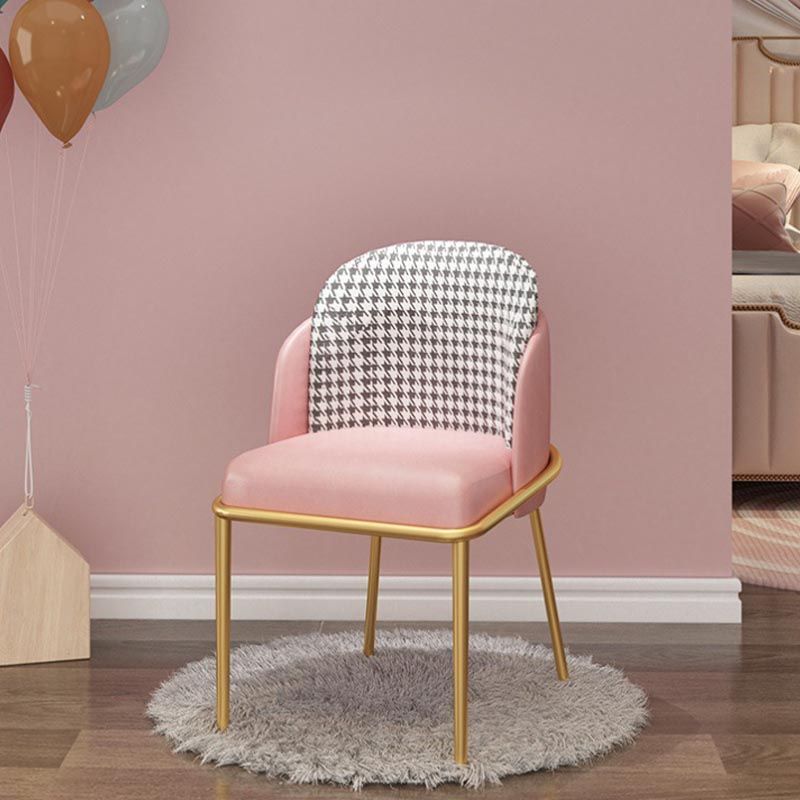 Sillas de comedor de cuero de PU modernas silla parsons en acabado mate para casa