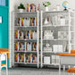 Folding Steel Industrial Etagere Bookshelf Open Bookshelf with Caster Wheels Clearhalo 'Bookcases' 'furn' 'furn_bookcases' 'Furniture' 'furniture_bookcases' 'Office Furniture' 1200x1200_24ccfa65-e6f6-4809-a9fa-11a5d9d85653