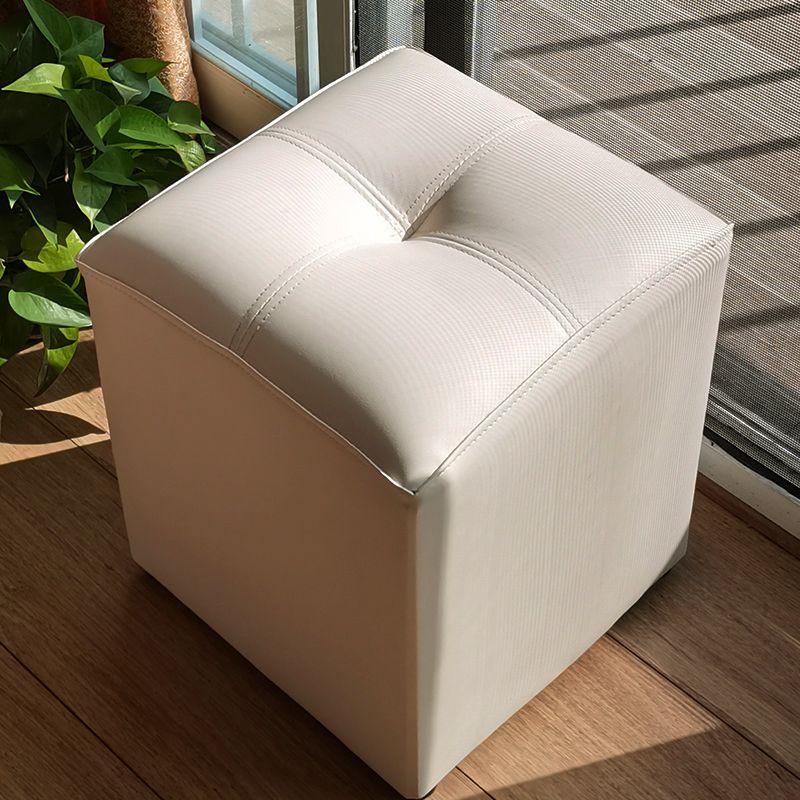 Black Modern Pouf Water Resistant Square Pouf for Home Decor Clearhalo 'furn' 'furn_ottomans_poufs' 'Furniture' 'Living Room Furniture' 'Ottomans & Poufs' 'ottomans_poufs' 1200x1200_24cd3cf8-bf17-433a-83e6-ff5ceb52f0e2