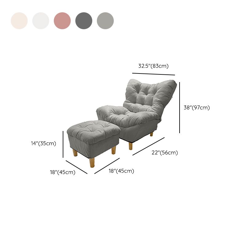 Recliner Recliner Presentata Solid Color Scandinavo Recliner Standard