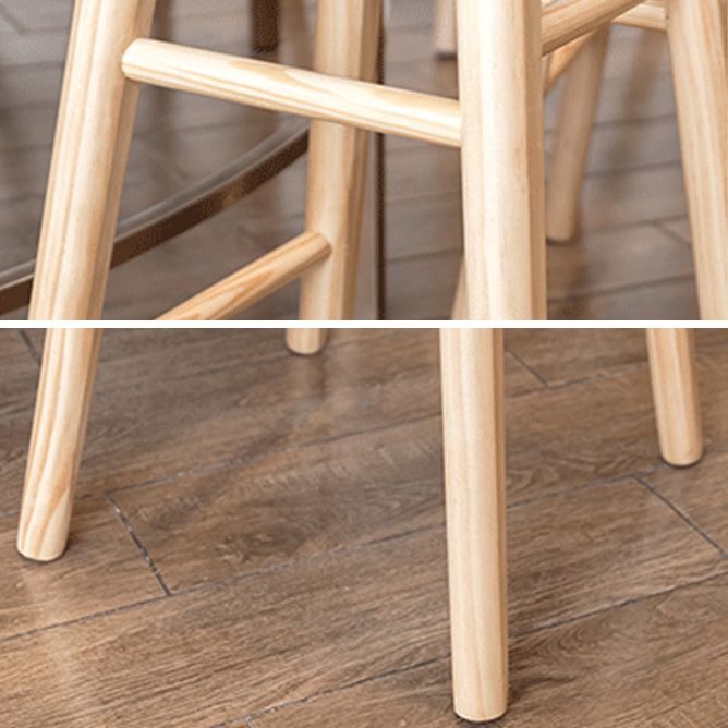 Modern Style Solid Wood Bar Stool with Footrest Living Room Simple Bar Stool 30-inches Clearhalo 'Bar Furniture' 'Bar Stools' 'bar_stools' 'furn' 'furn_bar_stools' 'furniture_bar_stools' 'Kitchen & Dining Furniture' 'kitchen&dining_furn' 'kitchen' 'kitchen_furn' Furniture' 1200x1200_24ce428a-75eb-4e0c-8eb8-b92b8519db5b