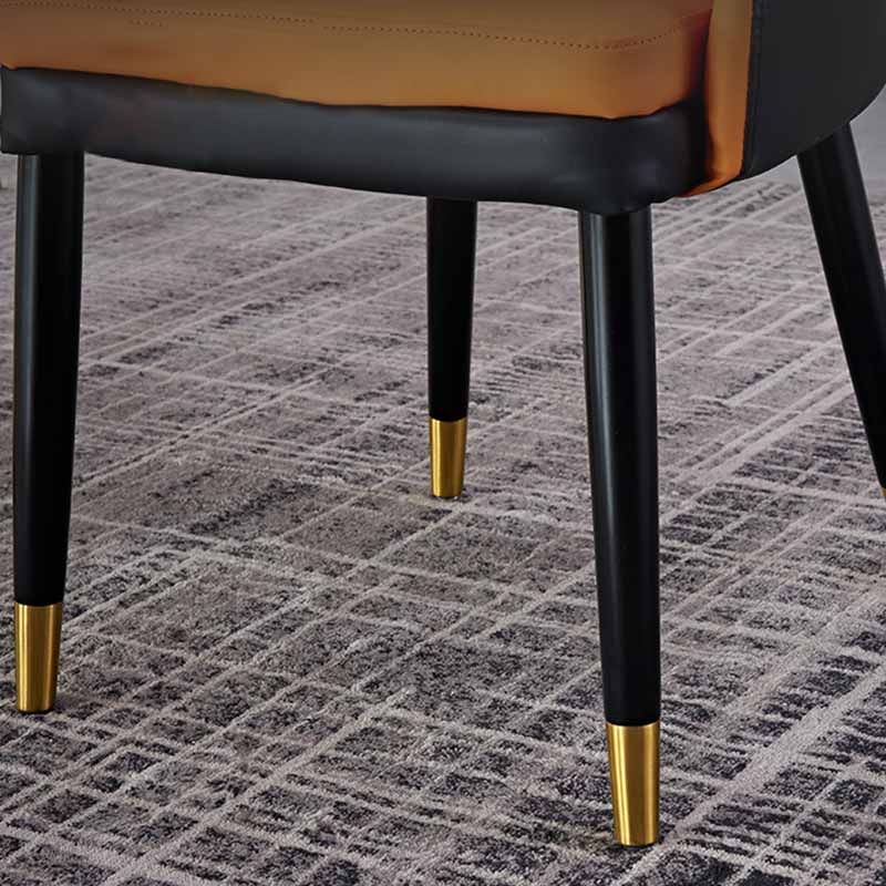 Contemporary Style Dining Chairs Metal Arm Side Parsons Chair for Kitchen Clearhalo ' kitchen&dining_furn' 'Dining Chairs' 'Dining Tables & Seating' 'dining_chair' 'furn' 'furn_dining_chair' 'Furniture' 'furniture_dining_chair' 'Kitchen & Dining Furniture' 'kitchen' 1200x1200_24cf0794-009d-4be0-b171-f93ef08feb13