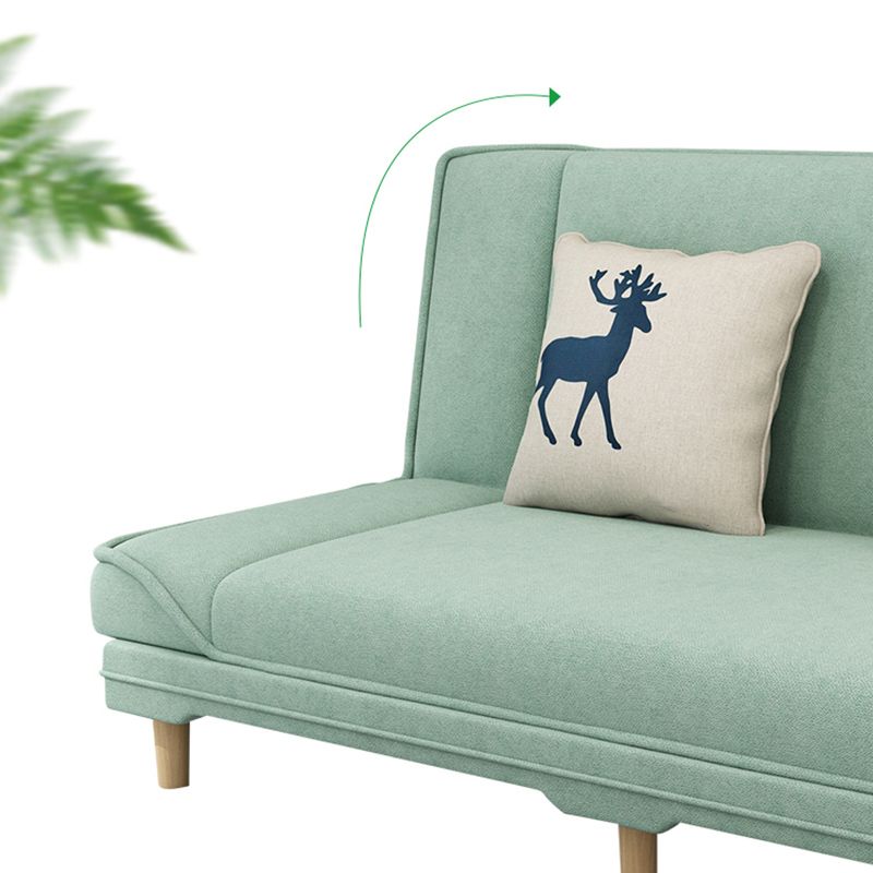 Tight Back 70.87" W √ó 23.62" D √ó 31.50" H Linen Armless Sofa with Foldable Clearhalo 'furn' 'furn_sofas' 'Furniture' 'furniture_sofas' 'kitchen' 'kitchen_sofas' 'Living Room Furniture' 'Sofa' 'sofas' 1200x1200_24cffb31-0291-4d2a-a4ea-8ca105697fdc