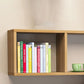 Modern Wood Floating Bookcase Closed Back Shelf Bookcase for Home