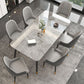 Modern Stone Rectangle Dining Table 1/5/7 Pieces Dining Set for Dining Room
