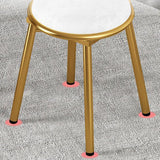 Glam Style Velvet Armless Chair Metal Dining Chair for Restaurant Use
