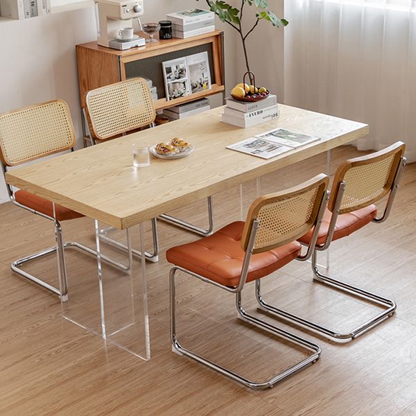 Silla lateral tapizada silla de brazo trasero de estilo moderno con base cromada