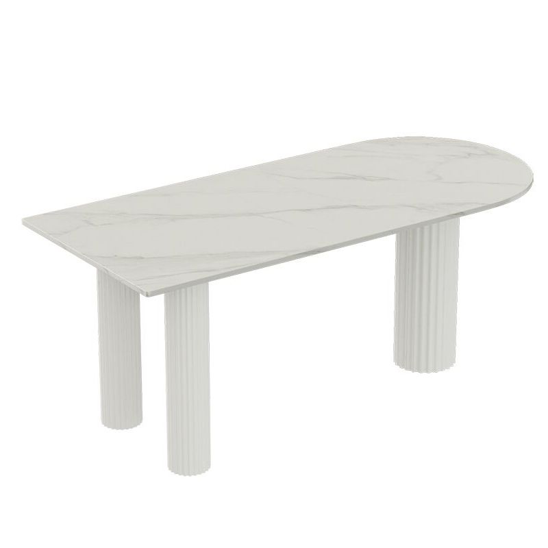 Solid Wood Contemporary Free Form Dining Table Sintered Stone Table for Dining Room Clearhalo ' dining_table' 'Dining Tables & Seating' 'Dining Tables' 'furn' 'furn_dining_table' 'Furniture' 'furniture_dining_table' 'Kitchen & Dining Furniture' 'kitchen&dining_furn' 'kitchen' 'kitchen_dining_table' 1200x1200_24d525a9-71b5-443e-8756-babb8aab1466