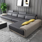 33.46 "H Faux Leather verzonken ARM SOFA & CHAISE VOOR LIDE ROOM