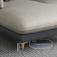 Sectional de almohada de cuero falso con chaise con brazo inclinado seccional