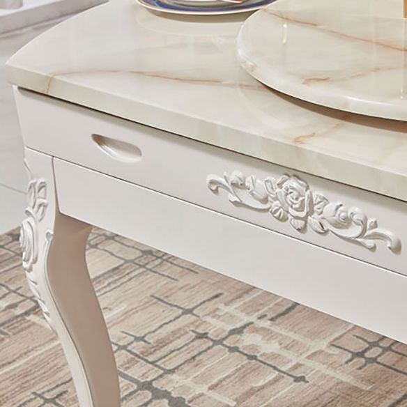 Glam Style Kitchen Marble Top Furniture of Standard Height Formal Dining RoomTable Set Clearhalo 'Dining Room Sets' 'Dining Tables & Seating' 'dining_room_set' 'furn' 'furn_dining_room_set' 'Furniture' 'furniture_dining_room_set' 'Kitchen & Dining Furniture' 'kitchen&dining_furn' 'kitchen' 1200x1200_24d8e864-3574-4be5-a27f-5c49671a7d20