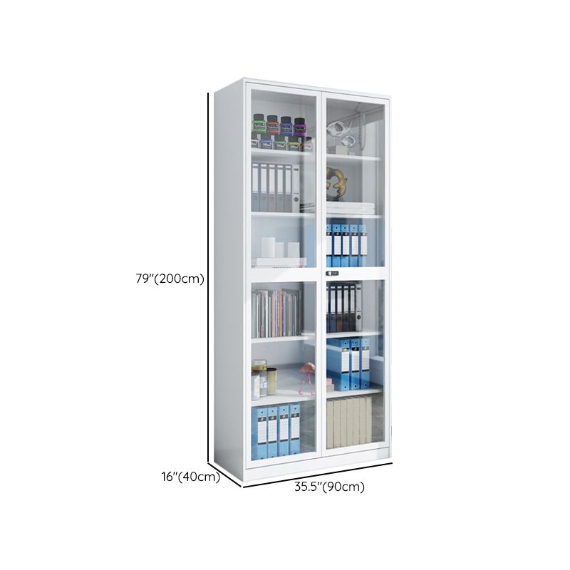 Simplicity File Cabinet Whites Metal Locking File Cabinet for Home or Office Clearhalo 'Filing Cabinets' 'filling_cabinets' 'furn' 'furn_filling_cabinets' 'Furniture' 'Office Furniture' 1200x1200_24db10a3-45e1-43ec-9ffa-5cd57e7ea5e8
