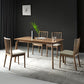 Contemporary Solid Wood Side Chair Kitchen Slat Back Armless Chair