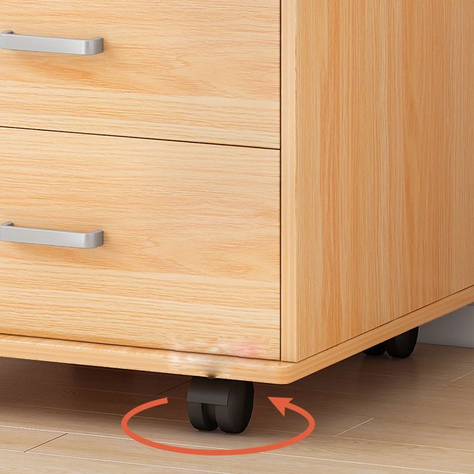 Abbazzini contemporanei File chiave di blocco del telaio in legno solido ufficio piedistallo