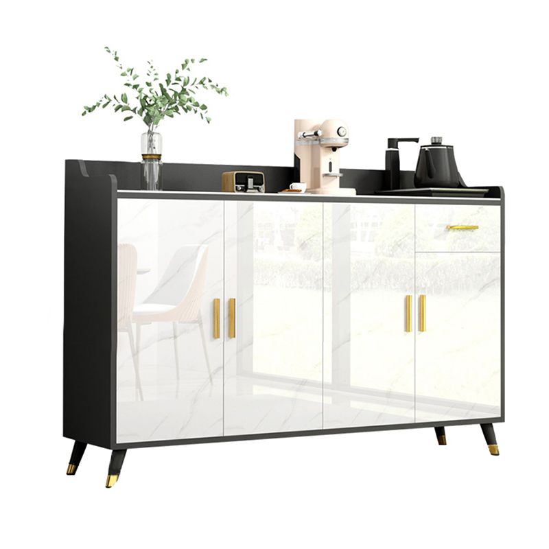 Sideboard di pietra moderna 1 cassetto cassetto cassetto con ripiani regolabili