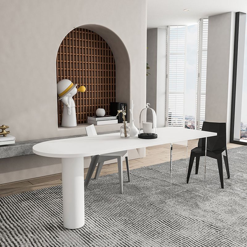 キッチン用の木製カウンターテーブルの特殊ダイニングテーブルのモダンピンク