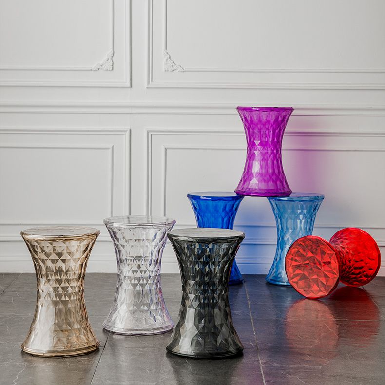 Contemporary 19" Tall Side End Table Plastic Round Side End Table Clearhalo 'Coffee & Accent Tables' 'End & Side Tables' 'end_side_tables' 'furn' 'furn_end_side_tables' 'Furniture' 'Living Room Furniture' 1200x1200_24e05775-eb9d-4be6-8d5f-3092d28f06b4