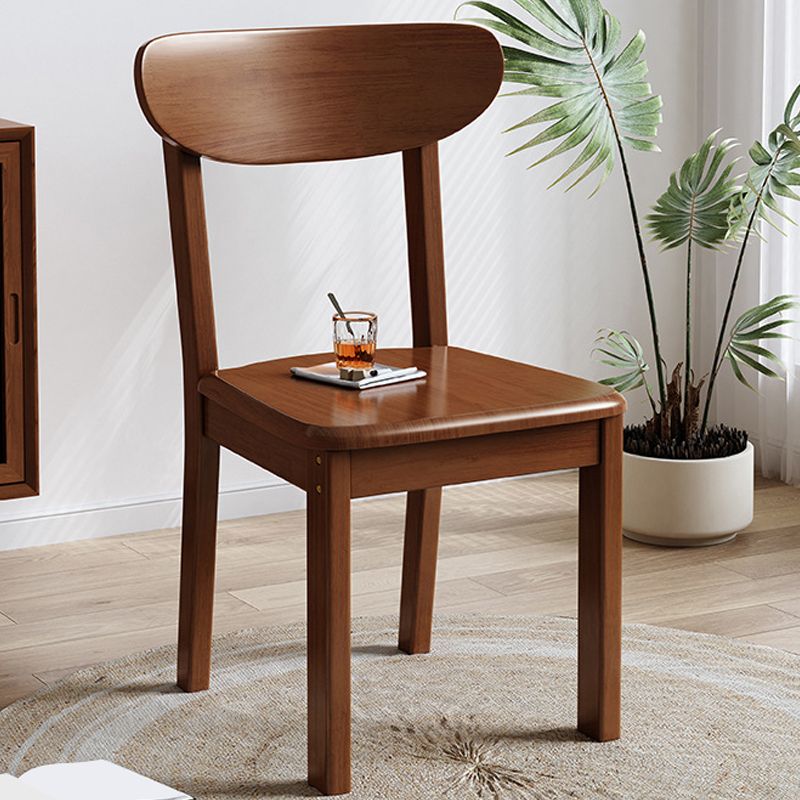 Massief houten eetkamerstoel Industriële stijl armloze stoel voor eetkamer