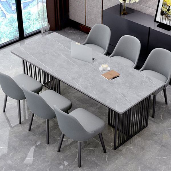 Modern Style 1/2/7 Pieces Dining Set with Gray Chair Kitchen Set for Dining Room Clearhalo 'Dining Room Sets' 'Dining Tables & Seating' 'dining_room_set' 'furn' 'furn_dining_room_set' 'Furniture' 'furniture_dining_room_set' 'Kitchen & Dining Furniture' 'kitchen&dining_furn' 'kitchen' 1200x1200_24e2f613-7cce-4bcd-a45b-4ad3809c58ad