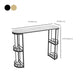 Double Storage Base Bar Dining Table Modern Oval Bar Dining Table Clearhalo 'Bar Furniture' 'Bar Tables' 'bar_tables' 'furn' 'furn_bar_tables' 'Furniture' 'Kitchen & Dining Furniture' 1200x1200_24e4b9ed-efa6-4d6d-ac4e-4d4a67d7a3dc