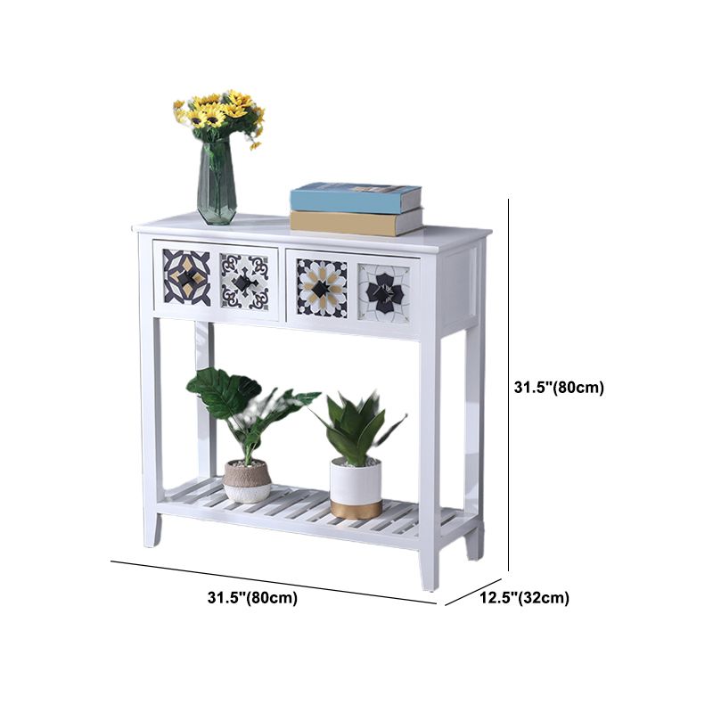 Mid-Century Modern Console Table Rectangle Console Table Floor Shelf Clearhalo 'Console Tables' 'console_tables' 'Entry & Mudroom Furniture' 'furn' 'furn_console_tables' 'Furniture' 1200x1200_24e5b211-d025-42e5-ae2a-74f7831b0810