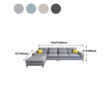 Nordic Pillow Top Arm Cushions Stationary Living Room Sofa Chaise