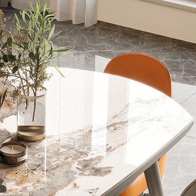 Modern Extendable Dining Table Round Dining Table with 4 Wood Legs Clearhalo ' dining_table' 'Dining Tables & Seating' 'Dining Tables' 'furn' 'furn_dining_table' 'Furniture' 'furniture_dining_table' 'Kitchen & Dining Furniture' 'kitchen&dining_furn' 'kitchen' 'kitchen_dining_table' 1200x1200_24e7ee86-d94a-4b32-9d02-075e51a9b582