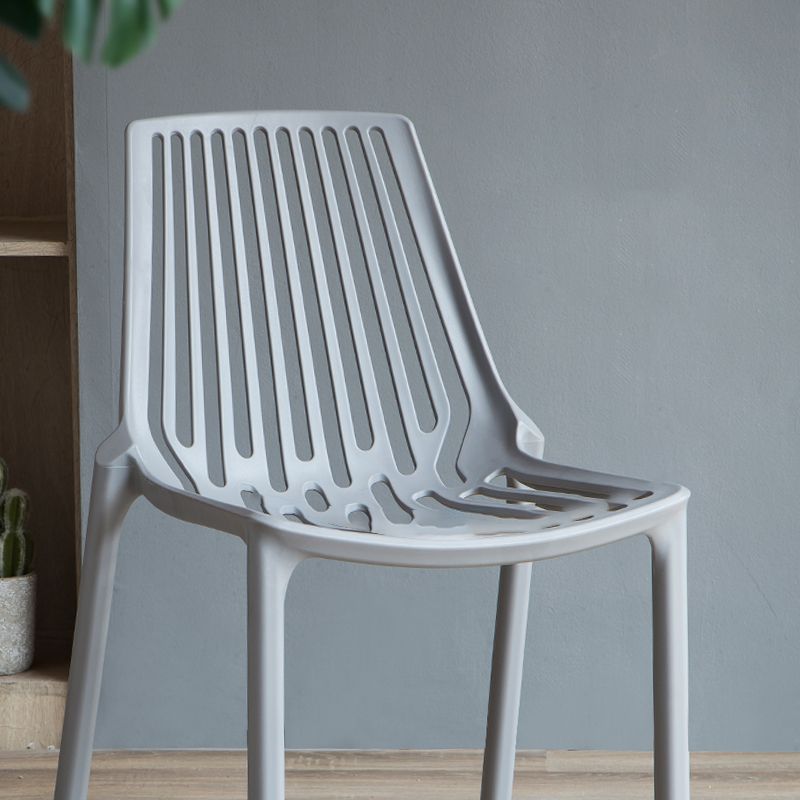 Modern Style Stackable Chair Dining Armless Chairs with Plastic Legs for Kitchen Clearhalo ' kitchen&dining_furn' 'Dining Chairs' 'Dining Tables & Seating' 'dining_chair' 'furn' 'furn_dining_chair' 'Furniture' 'furniture_dining_chair' 'Kitchen & Dining Furniture' 'kitchen' 1200x1200_24ea41a9-636c-4632-9a85-7bb8c4d10e6f