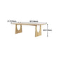 Wood Dining Table Traditional Luxury Dining Table with Sled Base