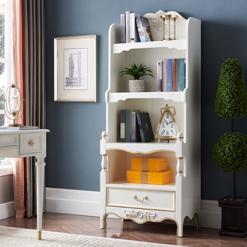 Bibliothèque en bois contemporaine Standard fermé à l'arrière avec étagères