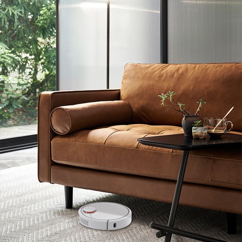 Bruin lederen bank Square arm Standaard bankstoelen