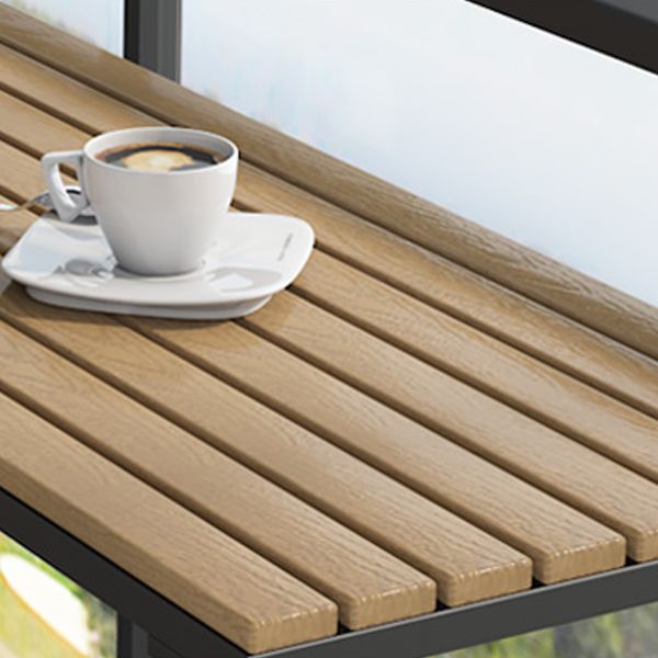 Metal Rectangle Fixed Table Bistro Bar Desk Outdoor Modern Bar Height Cocktail Table Clearhalo 'Bar Furniture' 'Bar Tables' 'bar_tables' 'furn' 'furn_bar_tables' 'Furniture' 'furniture_bar_tables' 'Kitchen & Dining Furniture' 1200x1200_24ebc663-8a77-472c-b52c-2957e06dec02