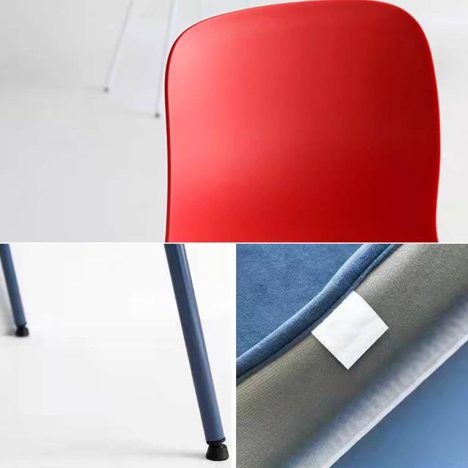 Contemporary Dining Chair Armless Side Chairs with Metal Legs for Kitchen Clearhalo ' kitchen&dining_furn' 'Dining Chairs' 'Dining Tables & Seating' 'dining_chair' 'Furniture' 'furniture_dining_chair' 'Kitchen & Dining Furniture' 'kitchen' 1200x1200_24eda32f-18d4-4721-89ee-fb52f4bb2228