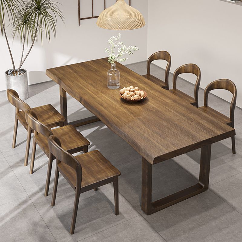 Rectangle Dining Room Dinner Table Kitchen Solid Wood Dining Table