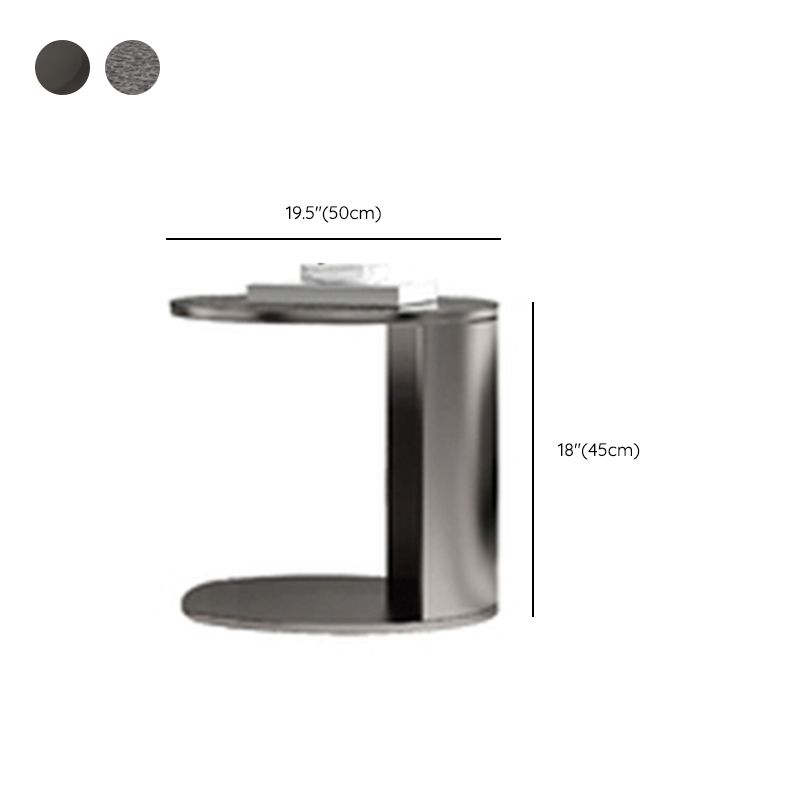 Glass Top Coffee Table Round Nesting Coffee Table Set with Grey Legs Clearhalo 'Coffee & Accent Tables' 'Coffee Tables' 'coffee_tables' 'furn' 'furn_coffee_tables' 'Furniture' 'Living Room Furniture' 1200x1200_24effe36-d207-46c3-ac70-a07bf79ca2dc