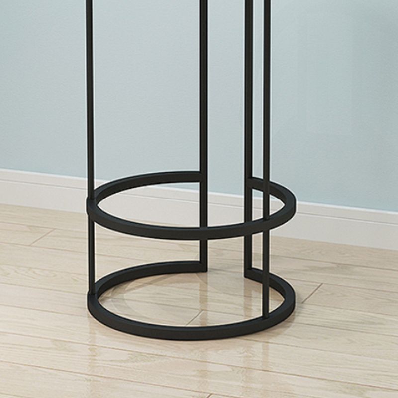 Contemporary Upholstered Counter Stool Bar-height Bar Stool with Metal Base Clearhalo 'Bar Furniture' 'Bar Stools' 'bar_stools' 'furn' 'furn_bar_stools' 'Furniture' 'Kitchen & Dining Furniture' 1200x1200_24f00ac8-3590-41e2-a0e9-80d11cb7b0b5