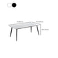 Kitchen Industrial Dinner Table Stone Rectangle 4 Legs Dining Table Clearhalo 'Dining Tables & Seating' 'Dining Tables' 'dining_table' 'furn' 'furn_dining_table' 'Furniture' 'Kitchen & Dining Furniture' 1200x1200_24f0d809-cc72-4170-be85-99192d223cf9