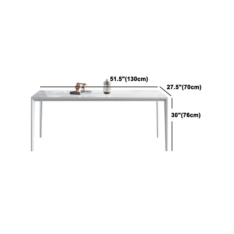 Moderne Rechteck Diniate Set 1/4/5/7 Stück Stein Top Esstisch Set