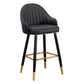 Scandinavian Armed Reception Stool Matte Finish Leather Barstool Clearhalo 'Bar Furniture' 'Bar Stools' 'bar_stools' 'furn' 'furn_bar_stools' 'Furniture' 'furniture_bar_stools' 'Kitchen & Dining Furniture' 1200x1200_24f12829-fa35-43a7-a350-74f46b5074ba