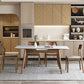 Rectangle Extendable Stone Dining Site Table Traditional Luxury 4 Legs Dinette Table Clearhalo ' dining_table' 'Dining Tables & Seating' 'Dining Tables' 'furn' 'furn_dining_table' 'Furniture' 'furniture_dining_table' 'Kitchen & Dining Furniture' 'kitchen&dining_furn' 'kitchen' 'kitchen_dining_table' 1200x1200_24f15ae7-f784-4e13-a67a-9172cc518572