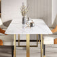 Metal Contemporary Rectangular Dining Table Sintered Stone Top Table for Dining Room Clearhalo ' dining_table' 'Dining Tables & Seating' 'Dining Tables' 'furn' 'furn_dining_table' 'Furniture' 'furniture_dining_table' 'Kitchen & Dining Furniture' 'kitchen&dining_furn' 'kitchen' 'kitchen_dining_table' 1200x1200_24f367fc-4d04-4f38-aaed-537c913a27bc