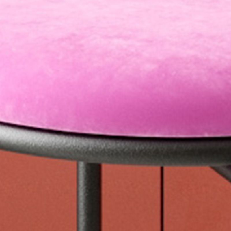 Orange Round Standard Velvet Pure Color Standard for Living Room Clearhalo 'furn' 'furn_ottomans_poufs' 'Furniture' 'Living Room Furniture' 'Ottomans & Poufs' 'ottomans_poufs' 1200x1200_24f3d873-b074-4ab7-bbf5-557cb9bc332f