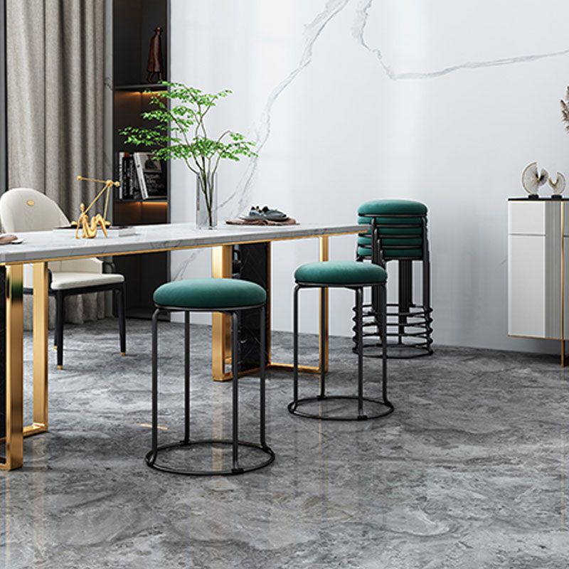 Modern Round Standard Cotton Tear Resistant Standard for Drawing Room Clearhalo 'furn' 'furn_ottomans_poufs' 'Furniture' 'Living Room Furniture' 'Ottomans & Poufs' 'ottomans_poufs' 1200x1200_24f42ecf-faf5-4456-af80-668403af249f