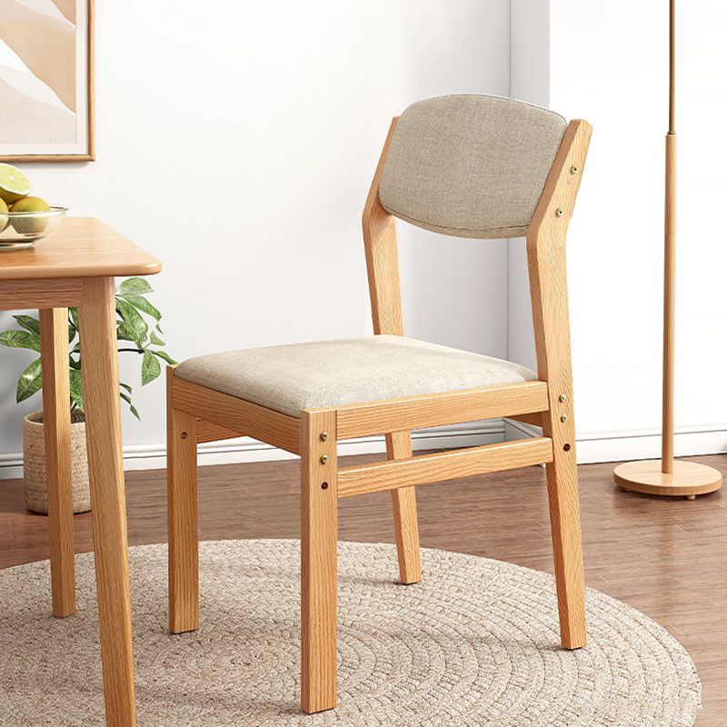 Contemporary Fabric Open Back Side Chair Matte Finish Home Dining Chair Clearhalo 'Dining Chairs' 'Dining Tables & Seating' 'dining_chair' 'Furniture' 'furniture_dining_chair' 'Kitchen & Dining Furniture' 1200x1200_24f5860b-7d20-43cf-bada-8fa200595b95