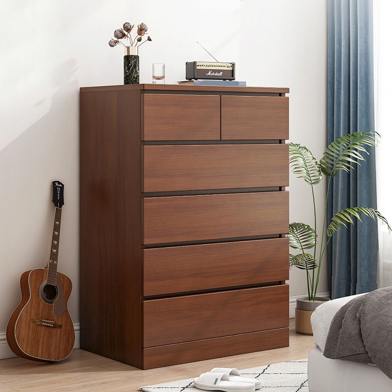 Contemporary Accent Chest with 6 Wooden Drawers Storage Chest Clearhalo 'Cabinets & Chests' 'cabinets_chests' 'furn' 'furn_cabinets_chests' 'Furniture' 'Living Room Furniture' 1200x1200_24f8370c-012a-4b71-b8f8-c8b996e74f01