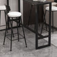 Black Glam Style Bar Table in Iron Top and Faux Marble Milk Tea Shop Bar Table Clearhalo 'Bar Furniture' 'Bar Tables' 'bar_tables' 'furn' 'furn_bar_tables' 'Furniture' 'furniture_bar_tables' 'Kitchen & Dining Furniture' 1200x1200_24f974ad-8c6f-4f79-abcf-e1e504d0418f