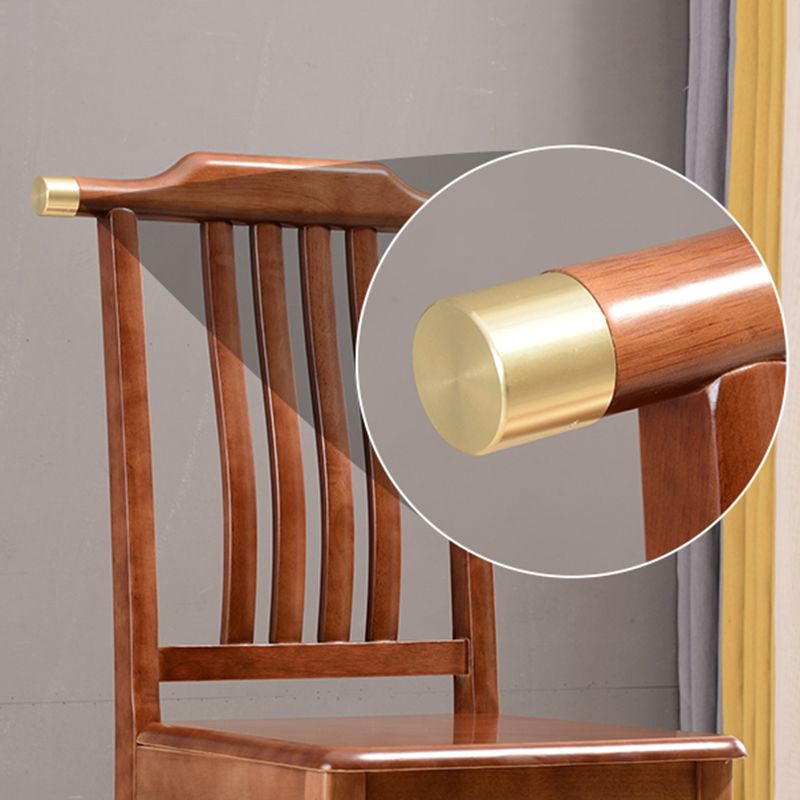 Silla de comedor tradicional de madera sólida silla lateral mate para casa para casa