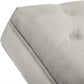 Sillón capitoné sin brazos Chaise de terciopelo contemporáneo para sala de estar