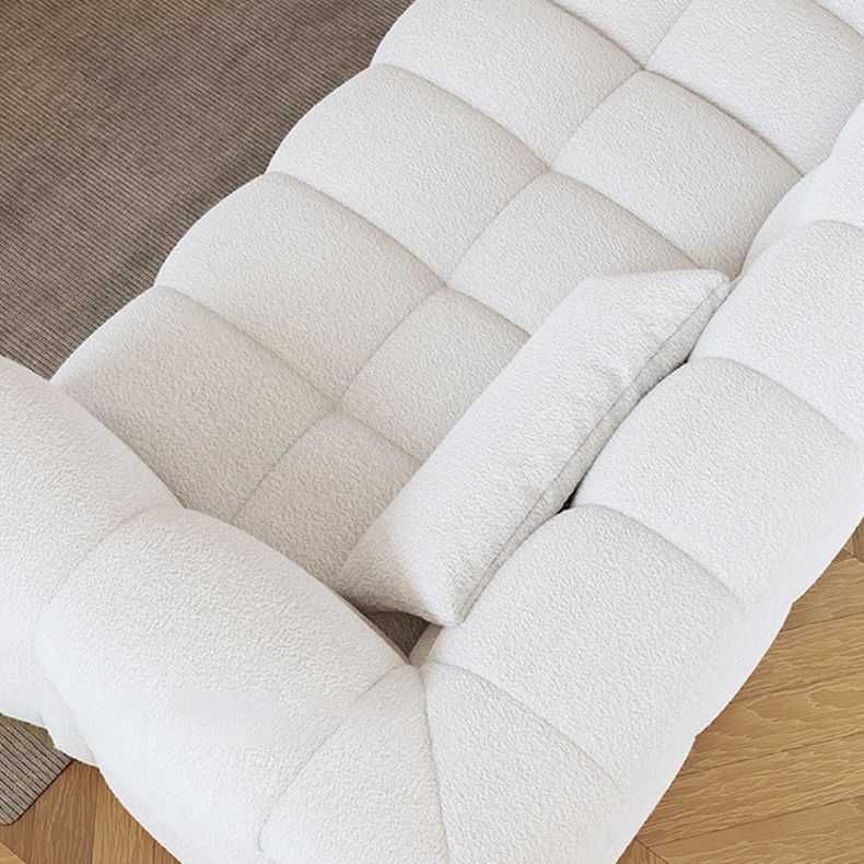 Sofá de brazo de esmoquería moderno resistente al sofá de la bizcocho de galleta en blanco